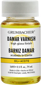 Grumbacher Damar Final Varnish for Oil Paintings, 2-1/2 Oz #5692
