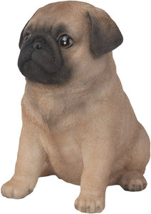 Pacific Giftware 6.5" Seated Pug Puppy Figurine #12455