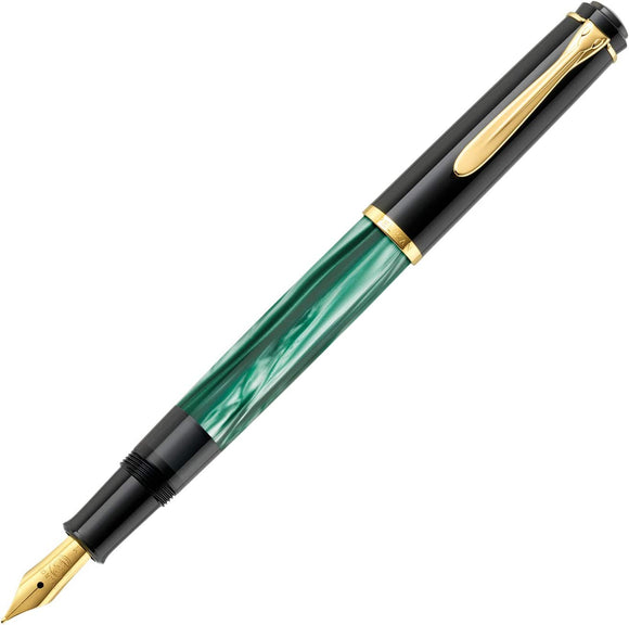 Pelikan M200 Fountain Pen Green Marble, Fine #994095