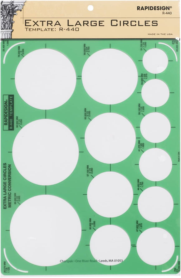 Chartpak Extra Large Circles Template #R440