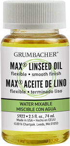 Grumbacher Max Linseed Oil, 2-1/2 Oz. Jar #5922
