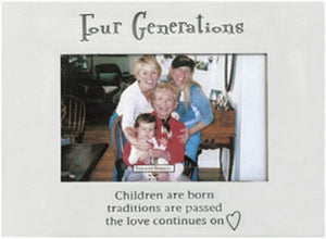 Ganz Four Generations Frame Holds 4" x 6" #EJ0442