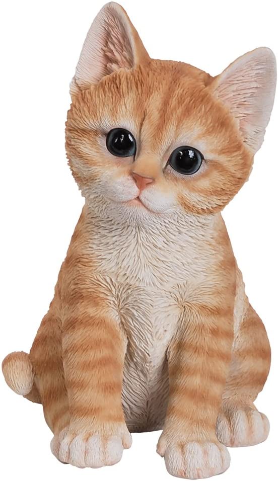 Pacific Giftware Cute Orange Tabby Kitten Figurine #12472