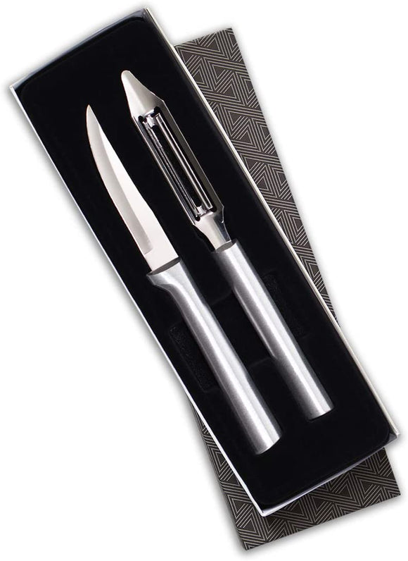 Rada Cutlery Pare & Peel Gift Set, Silver Handles #S46
