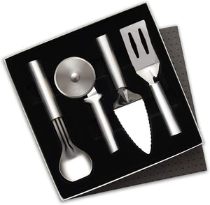 Rada Cutlery 4-pc Ultimate Utensil Gift Set, Silver Handles #S50