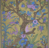 India Arts 44"x88" Tree of Life Print Curtain - Olive #CT051-02