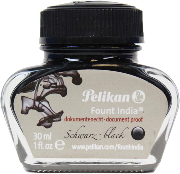 Pelikan Drawing Ink, 518 Black Fount India, 1 oz, Black #221143