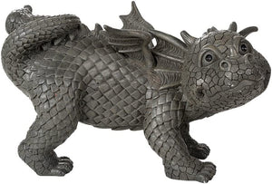 Pacific Giftware 10" Peeing Dragon Decorative Garden Accent #12554