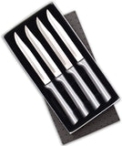 Rada Cutlery Four Utility/Steak Knives Gift Set, Silver Handles #S55