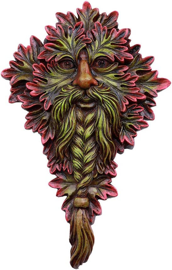 Pacific Giftware Greenman Face Figurine Wall Plaque #13377