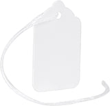 Maco White Strung Merchandise Tags, Size 4 - 15/16 x 1-1/2" #M12-205