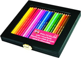Koh-I-Noor Polycolor Drawing Pencil Set, 24 Assorted in Wooden Box #FA3818.24WB