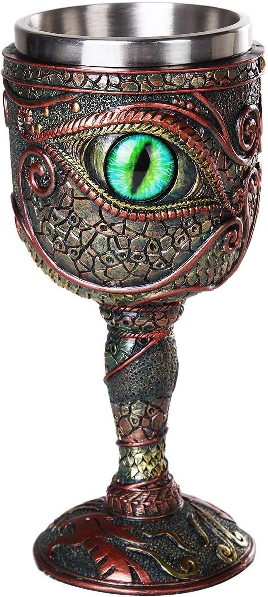 Pacific Giftware 7oz The Eye of The Dragon Goblet  #12254