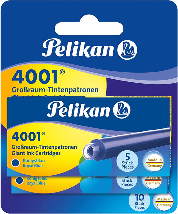 Pelikan GTP/5 Ink Cartridges for Fountain Pens, Royal Blue, 1.4ml #330852
