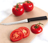 Rada Cutlery 5" Tomato Slicer Knife, Black Handle #W226