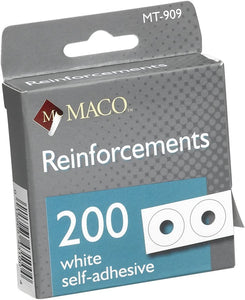 Maco White Hole Reinforcements, 1/4" #MMT-909