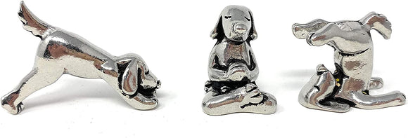 Basic Spirit Dogs in Yoga Poses Pewter Figurines #MN-2