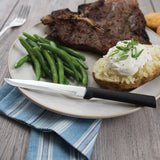 Rada Cutlery 8-5/8" Utility/Steak, Black Handle #W204