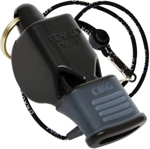 Fox 40 Whistles Mini CMG with Breakaway Lanyard, Black #9401-0008