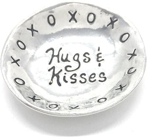 Basic Spirit Hugs & Kisses Pewter Trinket Dish #BW-44