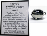 Ganz Lucky Little Piggy Charm with Story Card #ER14872