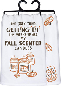 Primitives by Kathy 28"x28" Kitchen Towel - My Fall Scented Candles #101356