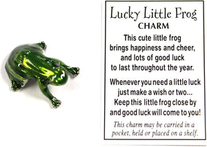 Ganz Lucky Little Frog Charm with poem card #ER27109
