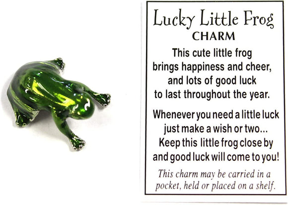Ganz Lucky Little Frog Charm with poem card #ER27109
