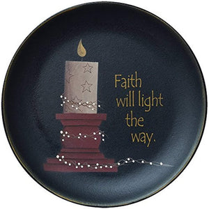 CWI Gifts 11.5" Faith Will Light Display Plate#G32009