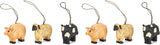 Country House Collection 1.5" Mini Farm Animals Ornaments Set/6 #98711