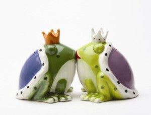 Pacific Giftware Kiss a lot of Frogs Royal Salt & Pepper Shakers Set #8166