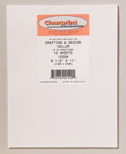Clearprint 8.5"x11" Design Vellum Sheets #10201210