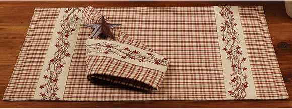 Country House Collection Farmhouse Berry Placemat Doz 13