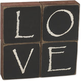 CWI Gifts Wood Blocks "Love" #G32764, 4/Set