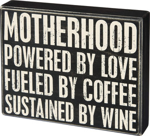 Primitives by Kathy 7.50"x6" Box Sign - Motherhood #31062