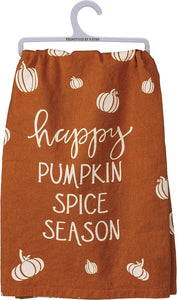 Primitives by Kathy 28"x28" Kitchen Towel - Happy Pumpkin Spice Season #106431