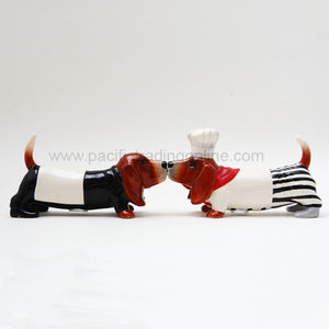 Pacific Giftware Basset Hounds Chef Dogs Salt and Pepper Shakers Set #8791