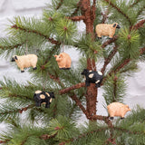 Country House Collection 1.5" Mini Farm Animals Ornaments Set/6 #98711