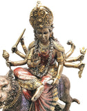 Pacific Giftware Durga On Tiger Statue #11268