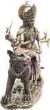 Pacific Giftware Durga On Tiger Statue #11268