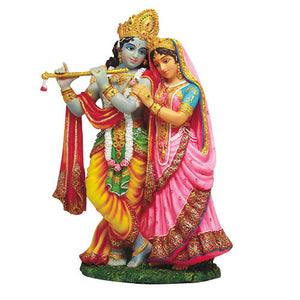 Pacific Giftware 8" Krishna and Radha Indian Statue #9329