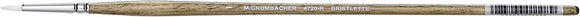 Grumbacher Bristlette Round Oil and Acrylic Brush, Synthetic Bristles, Size 1 #4720R.1