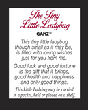 Ganz Tiny Little Ladybug Charm with Story card #EL3490