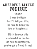 Ganz Cheerful Little Mouse Charm with card #ER53762