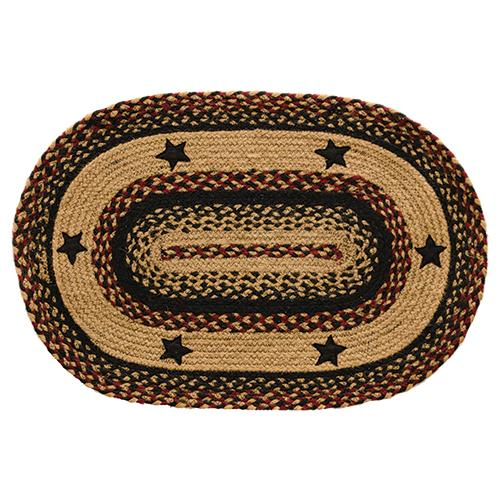 CWI Gifts Blackberry Star Oval Rug, 20