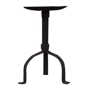 CWI Gifts Black Wrought Iron Pillar Holder #G46244