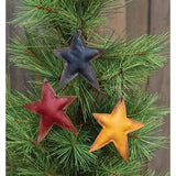 CWI Gifts 3/Set, Fabric Star Ornaments #G90411