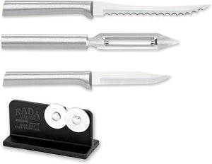 Rada Cutlery Peel, Pare & Slice Gift Set Plus Knife Sharpener