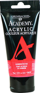 Grumbacher Academy Acrylic Paint, 75ml, Cadmium Red Hue #C027P