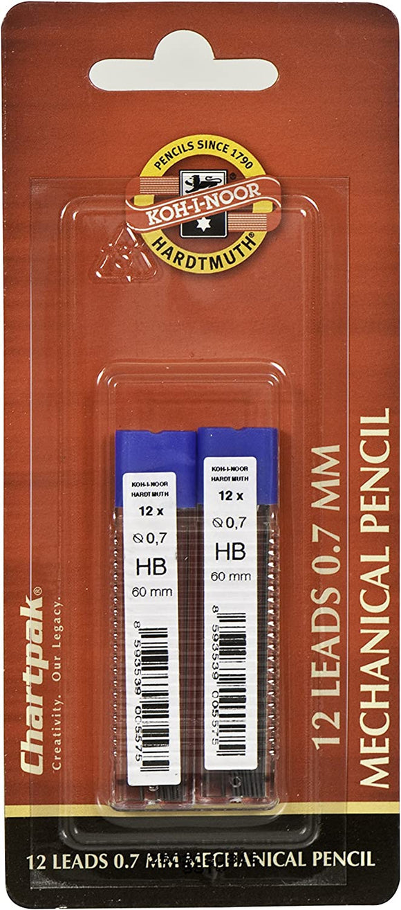 Koh-I-Noor Mechanical Pencil Lead Refills, 0.7mm #5035RBC.7